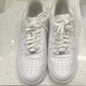 Nike Air Force ones in white size men’s 11